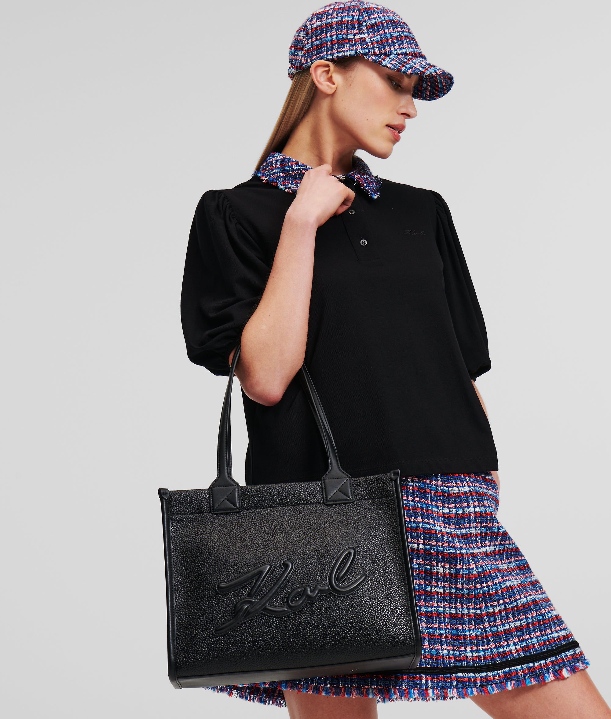 K/SKUARE GRAINY MEDIUM TOTE BAG - Image 2