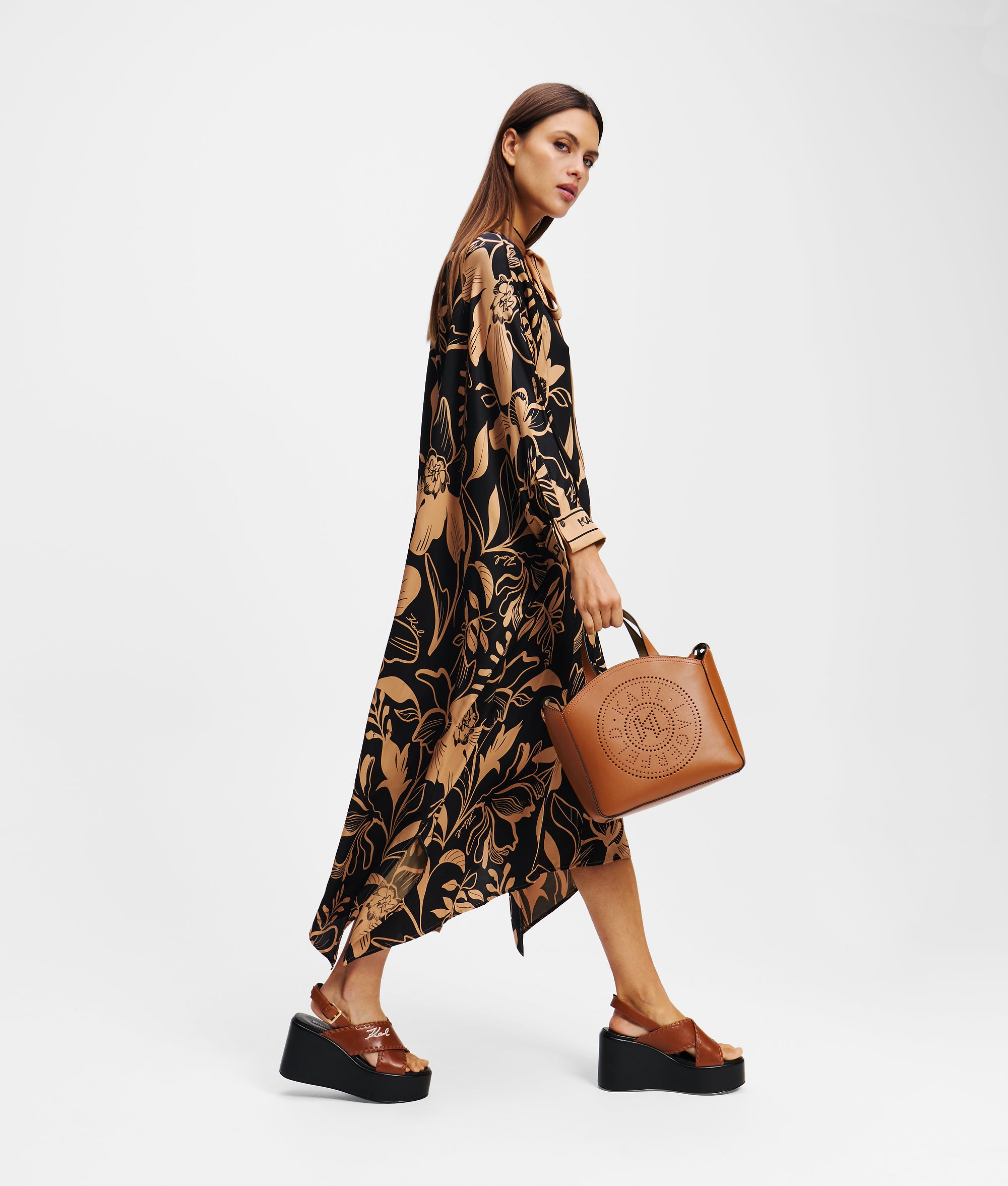 K/CIRCLE PERFORATED SMALL TOTE BAG - Image 2