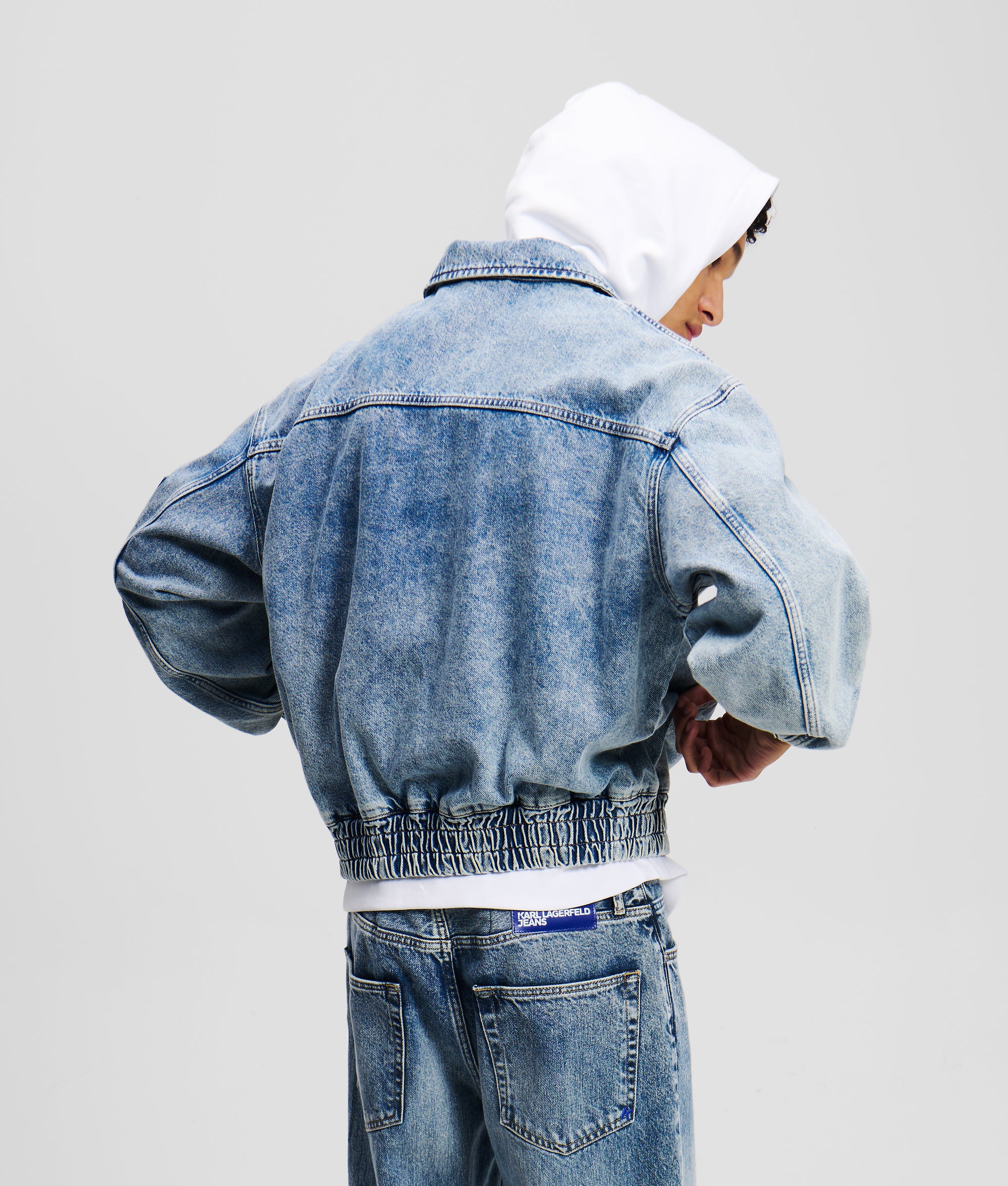 DENIM BOMBER JACKET - Image 3
