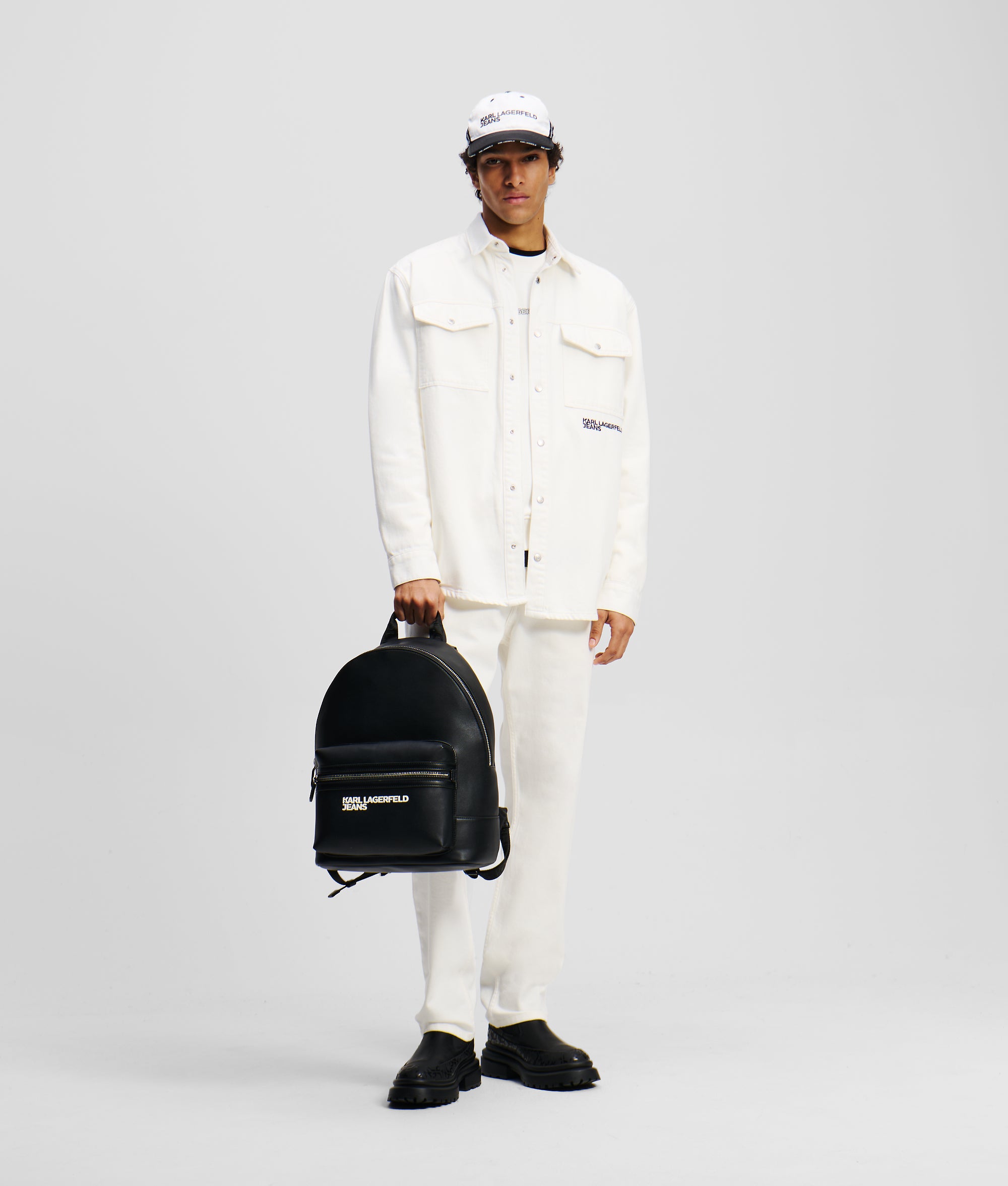 KARL PRINT DENIM OVERSHIRT - Image 4