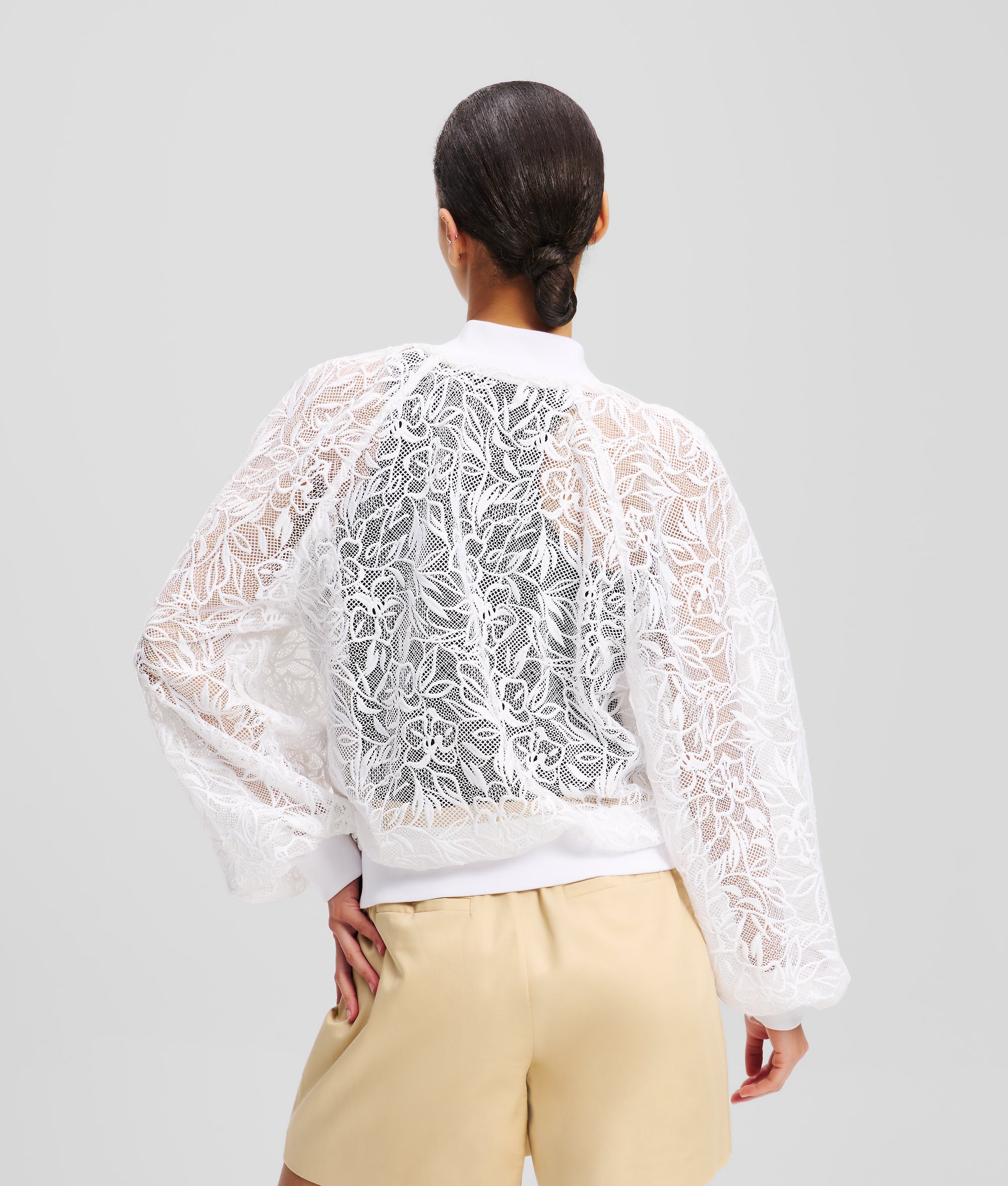 ORCHID EMBROIDERY BOMBER JACKET - Image 3
