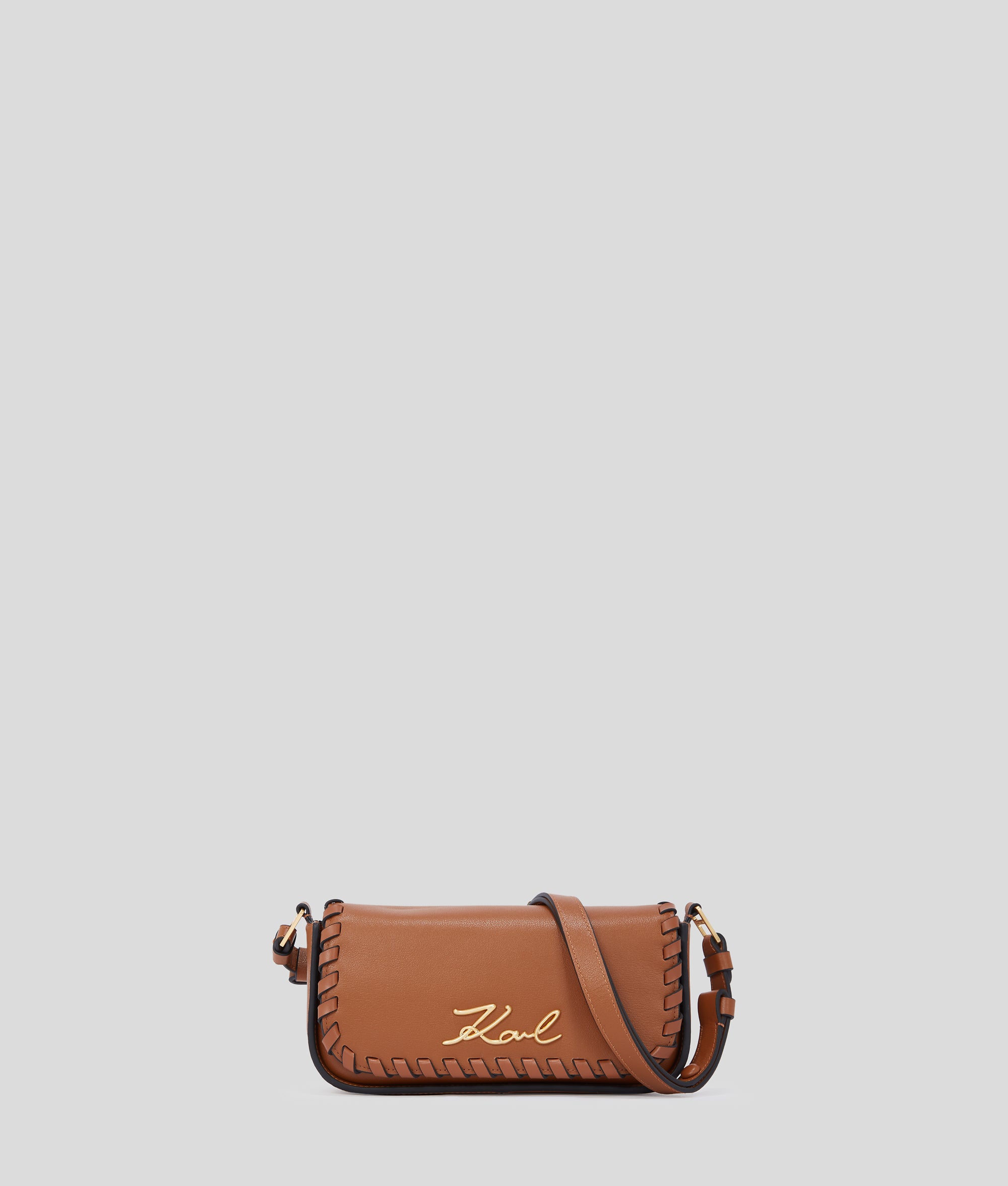 K/SIGNATURE WHIPSTITCH CROSSBODY BAG