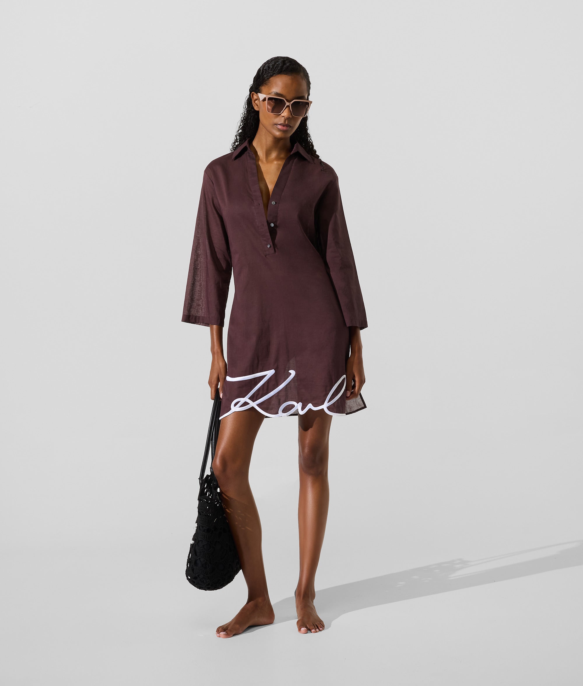 K/SIGNATURE BEACH SHIRT DRESS - Image 4