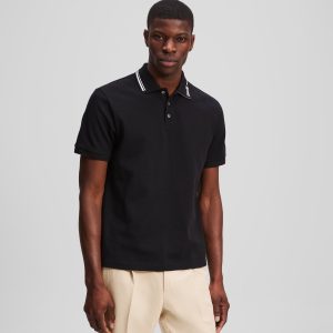 CONTRAST PIPING POLO SHIRT