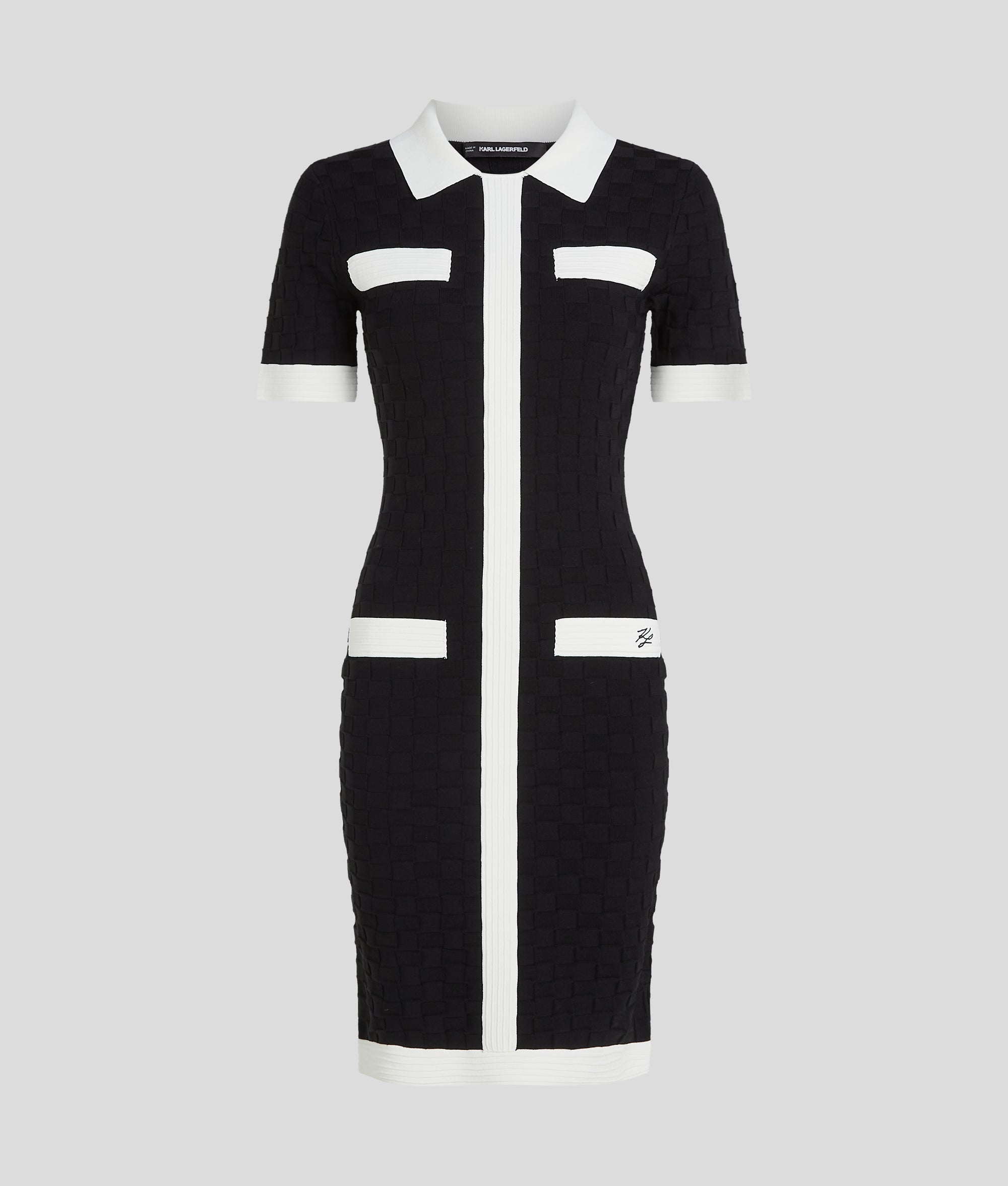 CONTRAST PIPING POLO DRESS - Image 5
