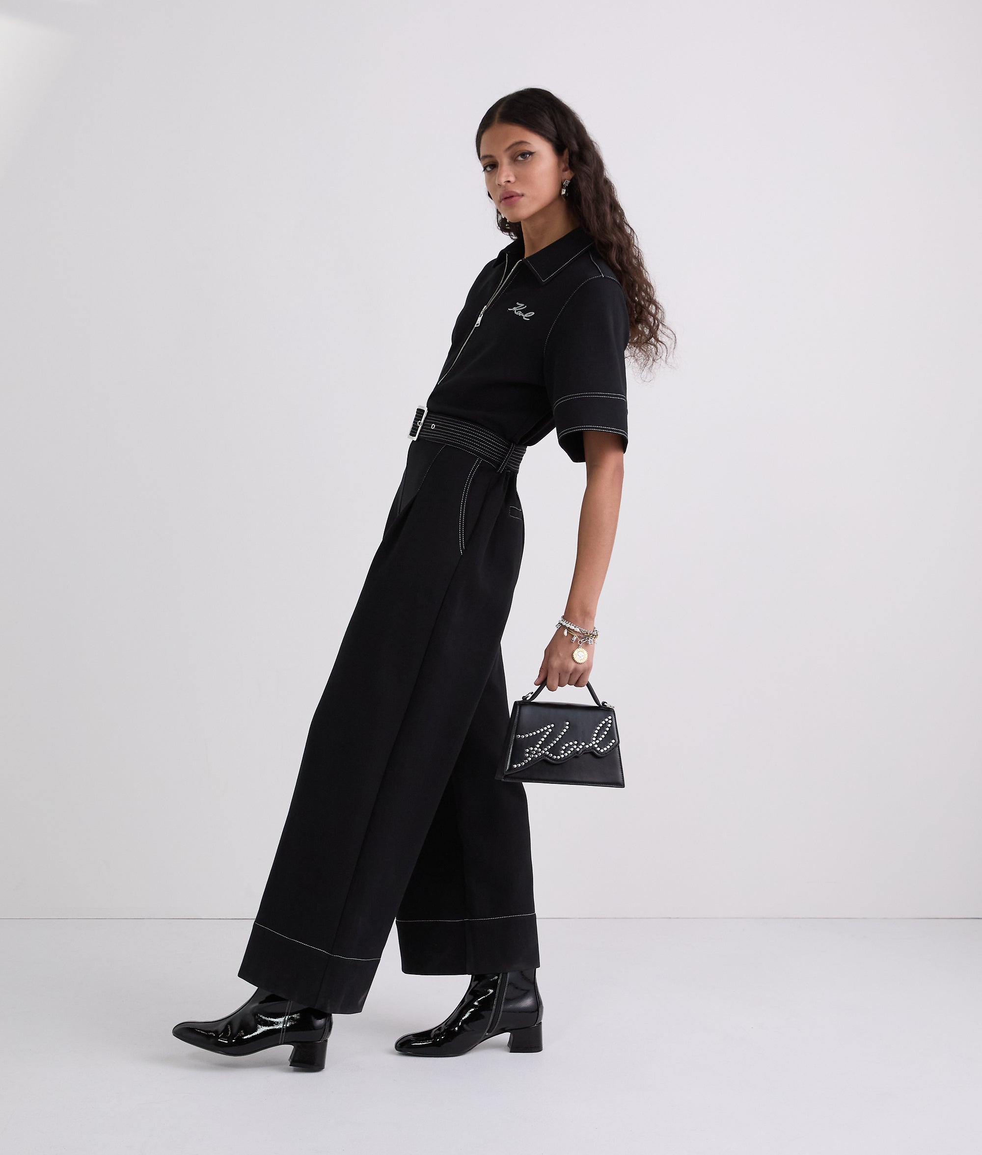 CONTRAST STITCH JUMPSUIT - Image 4