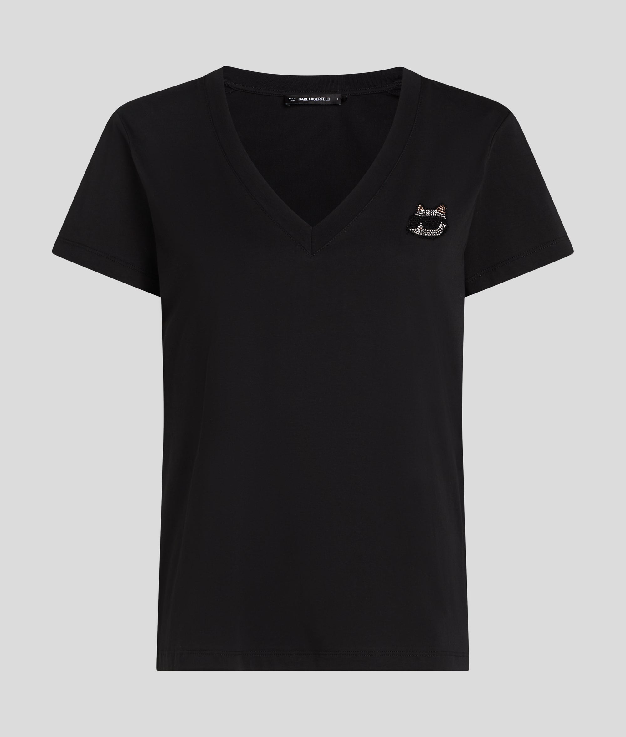 RHINESTONE IKON CHOUPETTE V-NECK T-SHIRT - Image 5