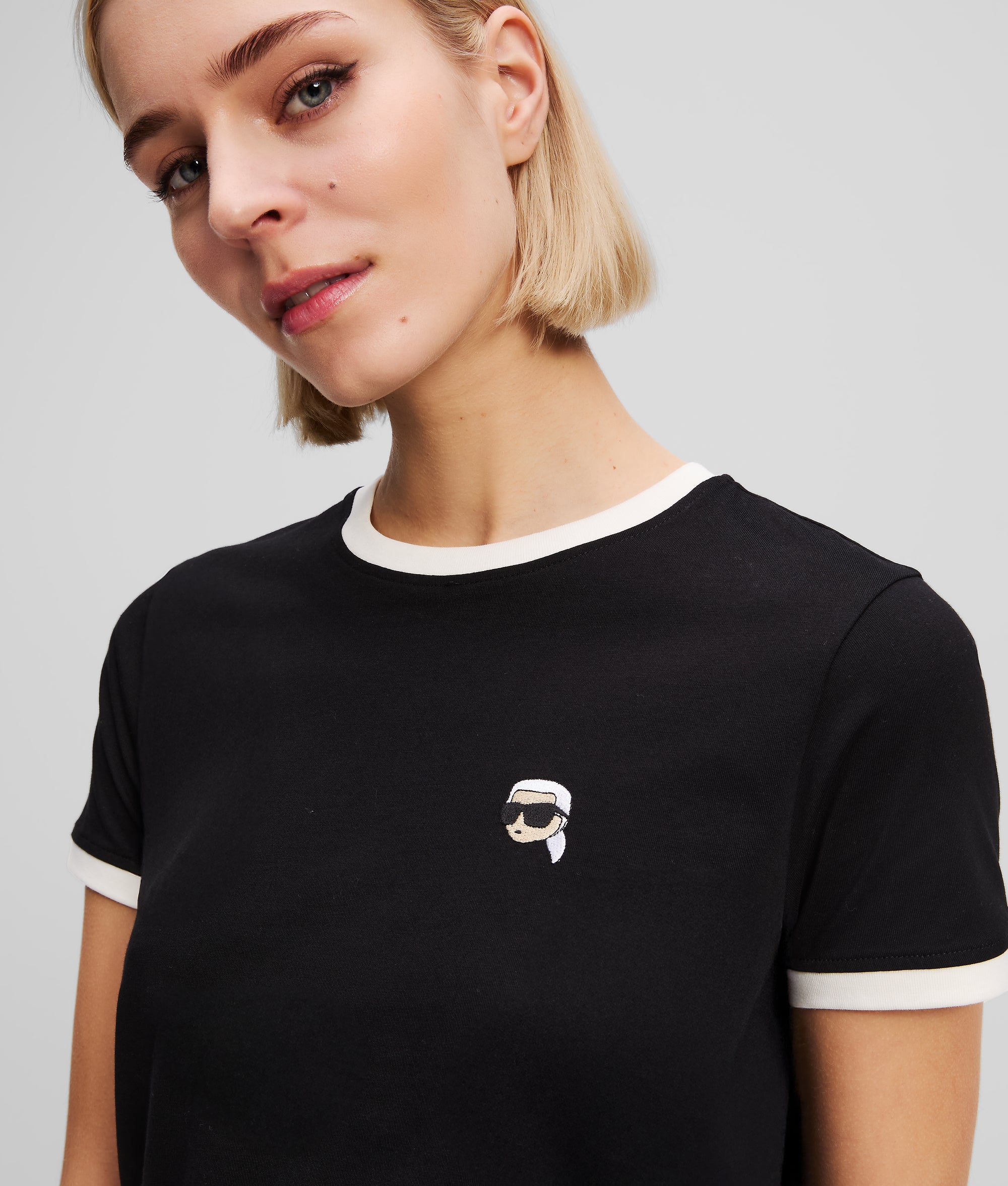 IKON CONTRAST PIPING T-SHIRT - Image 3