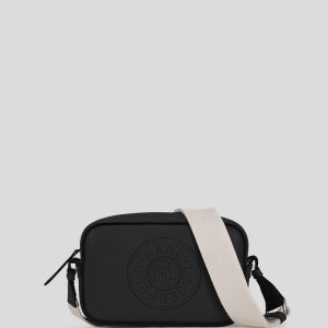 K/CIRCLE PERFORATED CROSSBODY BAG