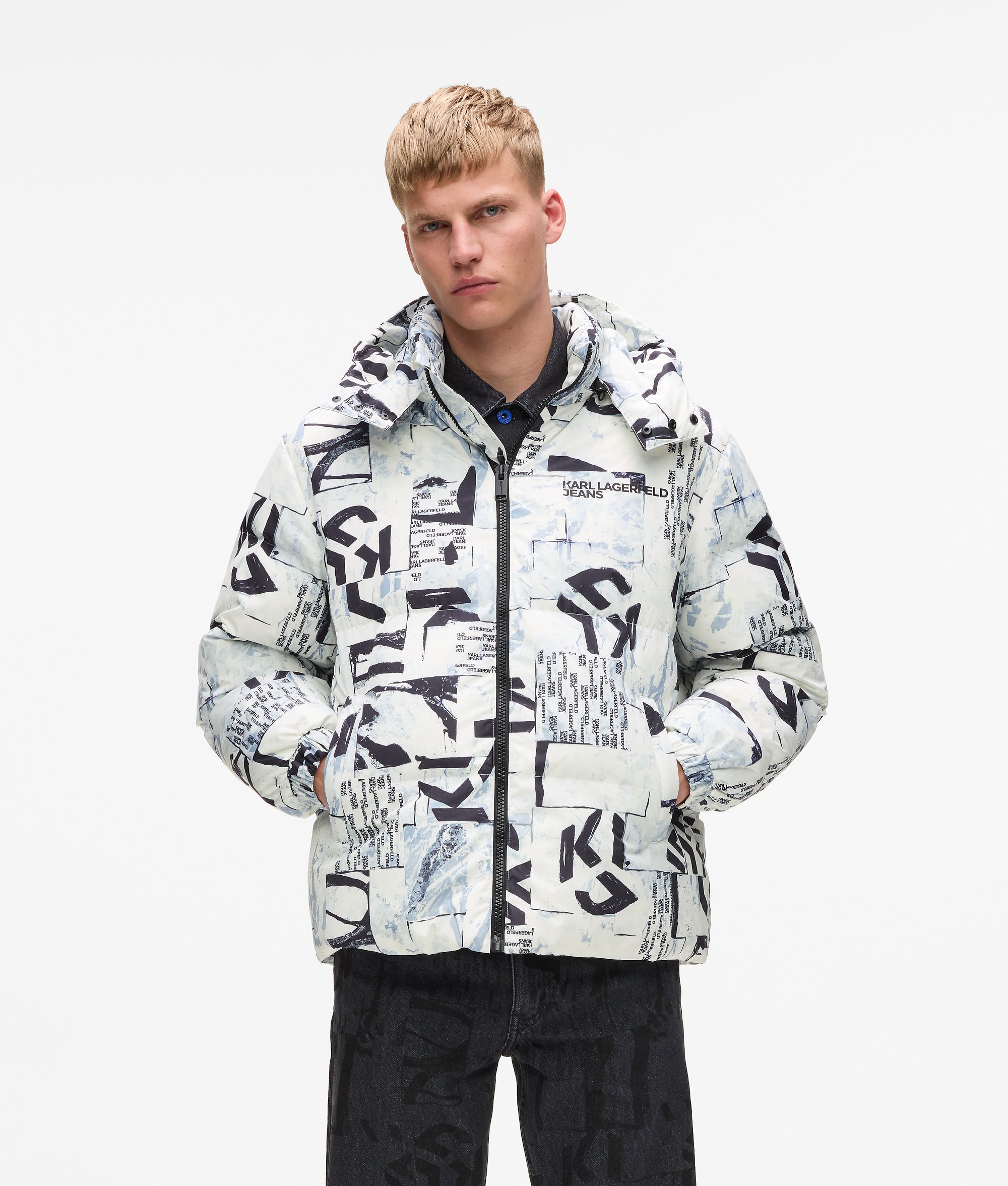 All-over Monogram puffer jacket