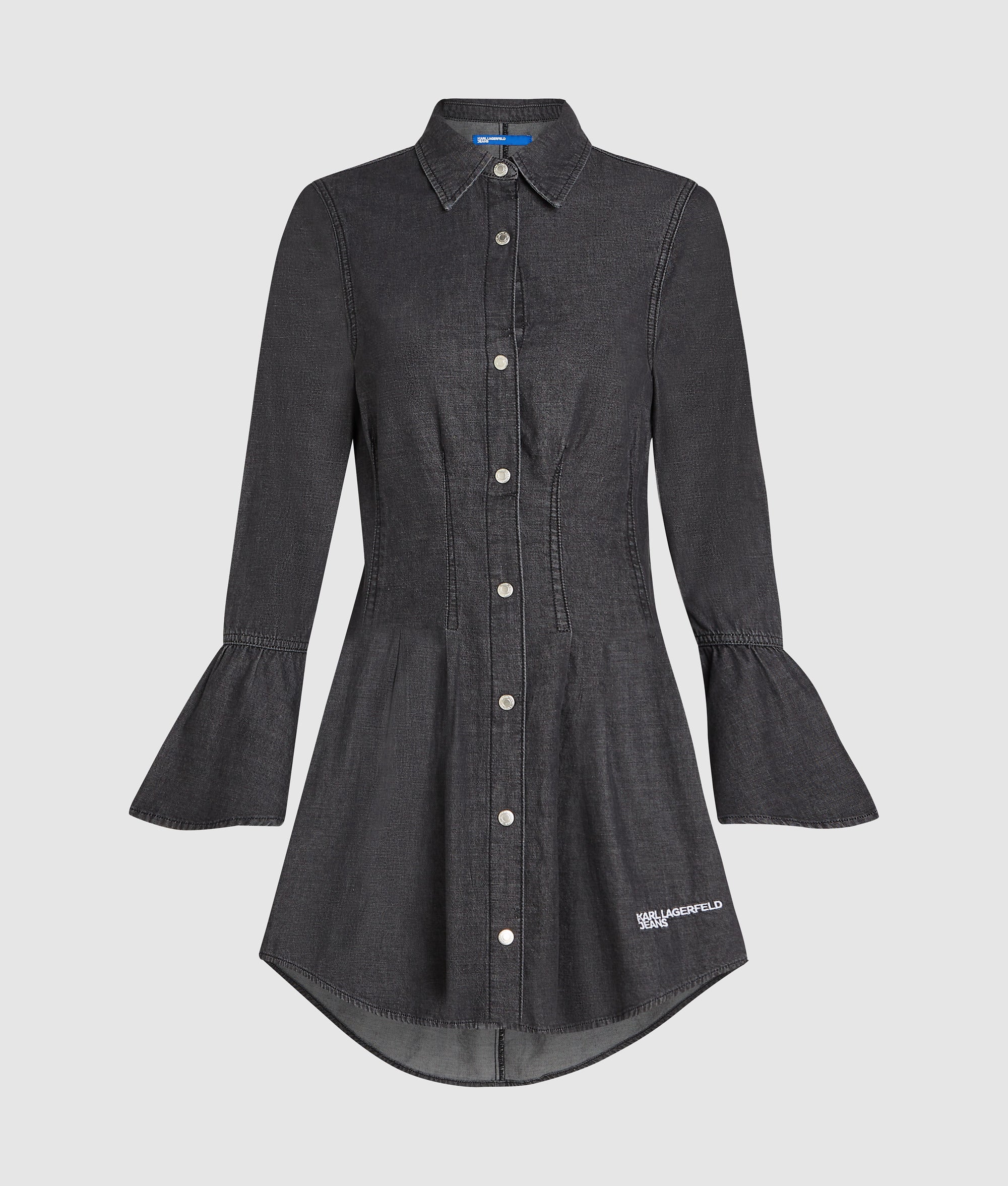 Flared denim dress - Image 5