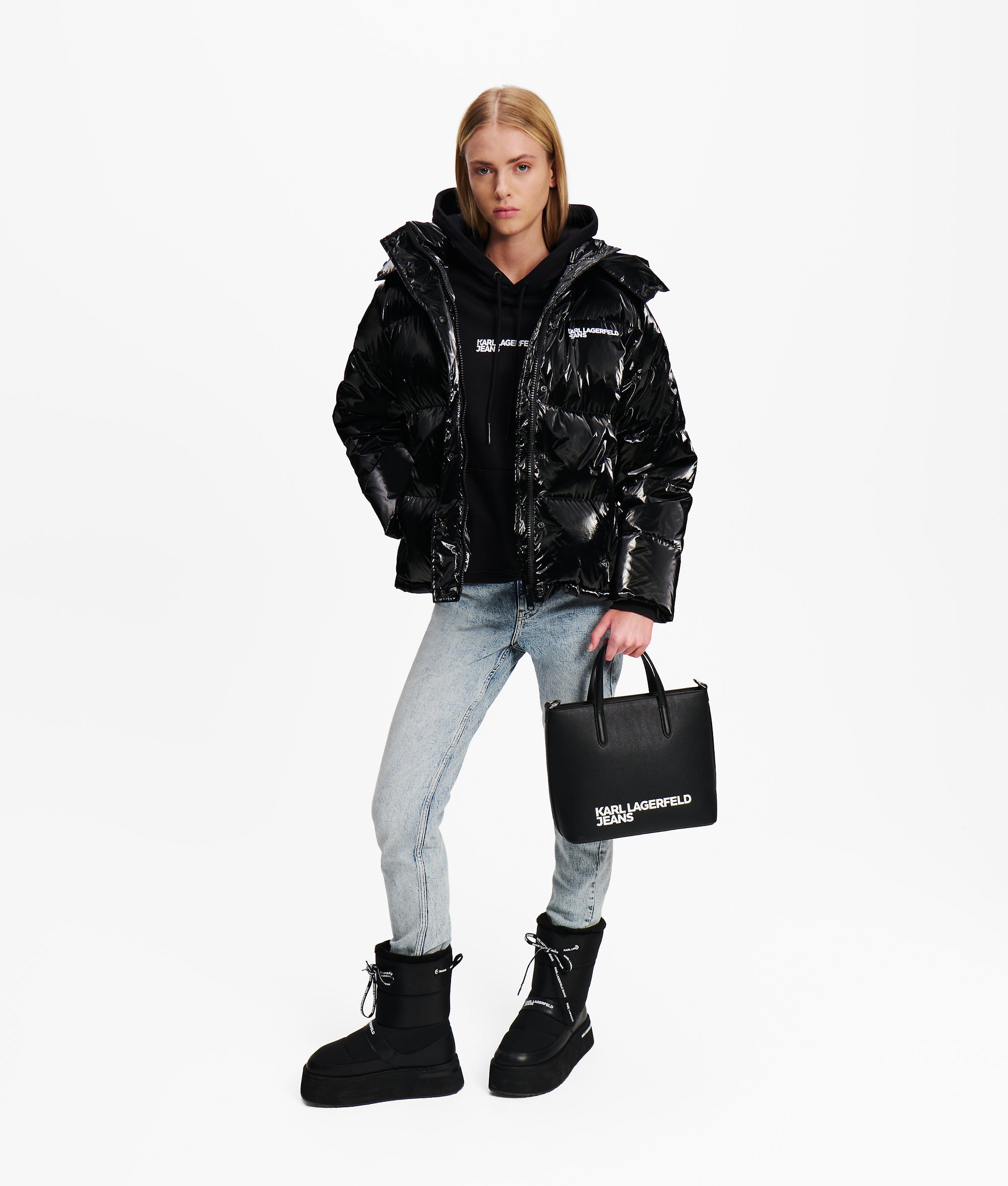 Pearlised puffer jacket - Image 4