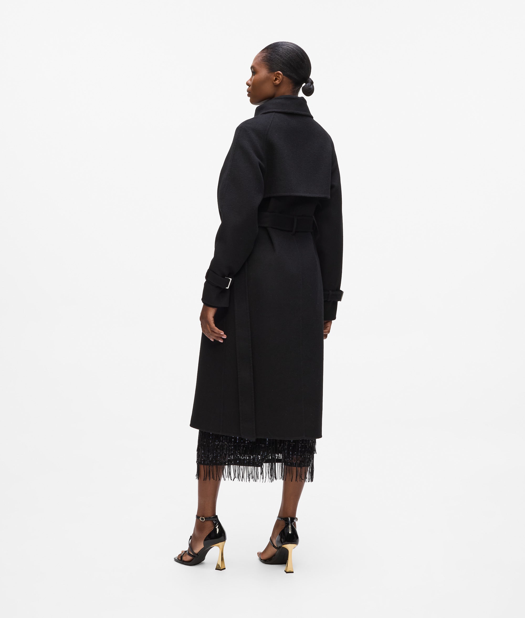 Belted long coat - Image 3