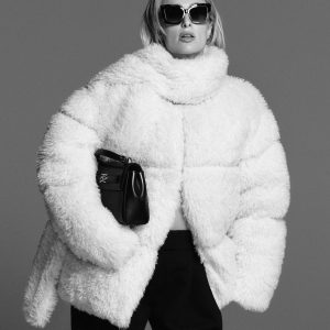 KL Studio faux-fur coat