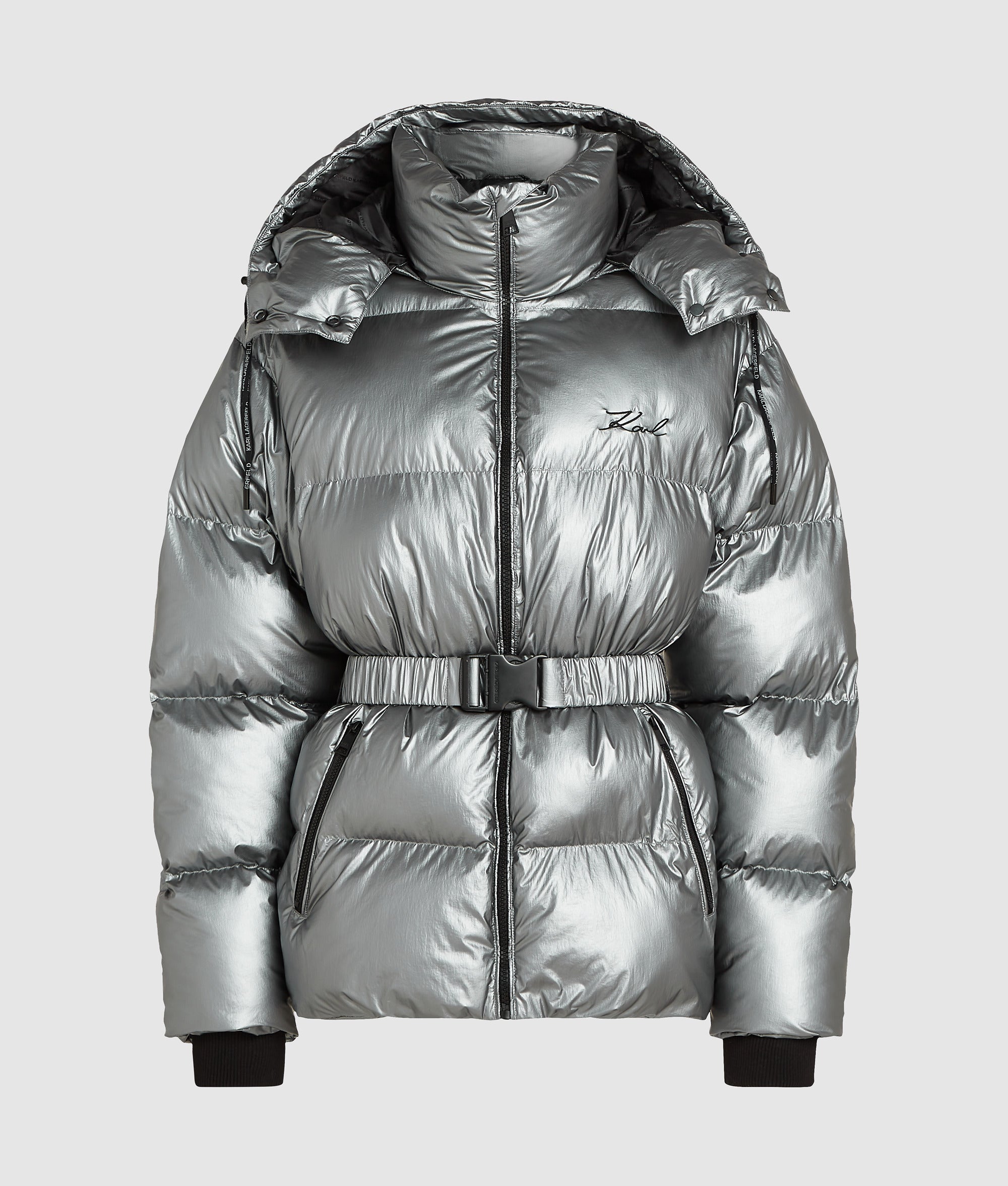 Metallic puffer jacket - Image 5