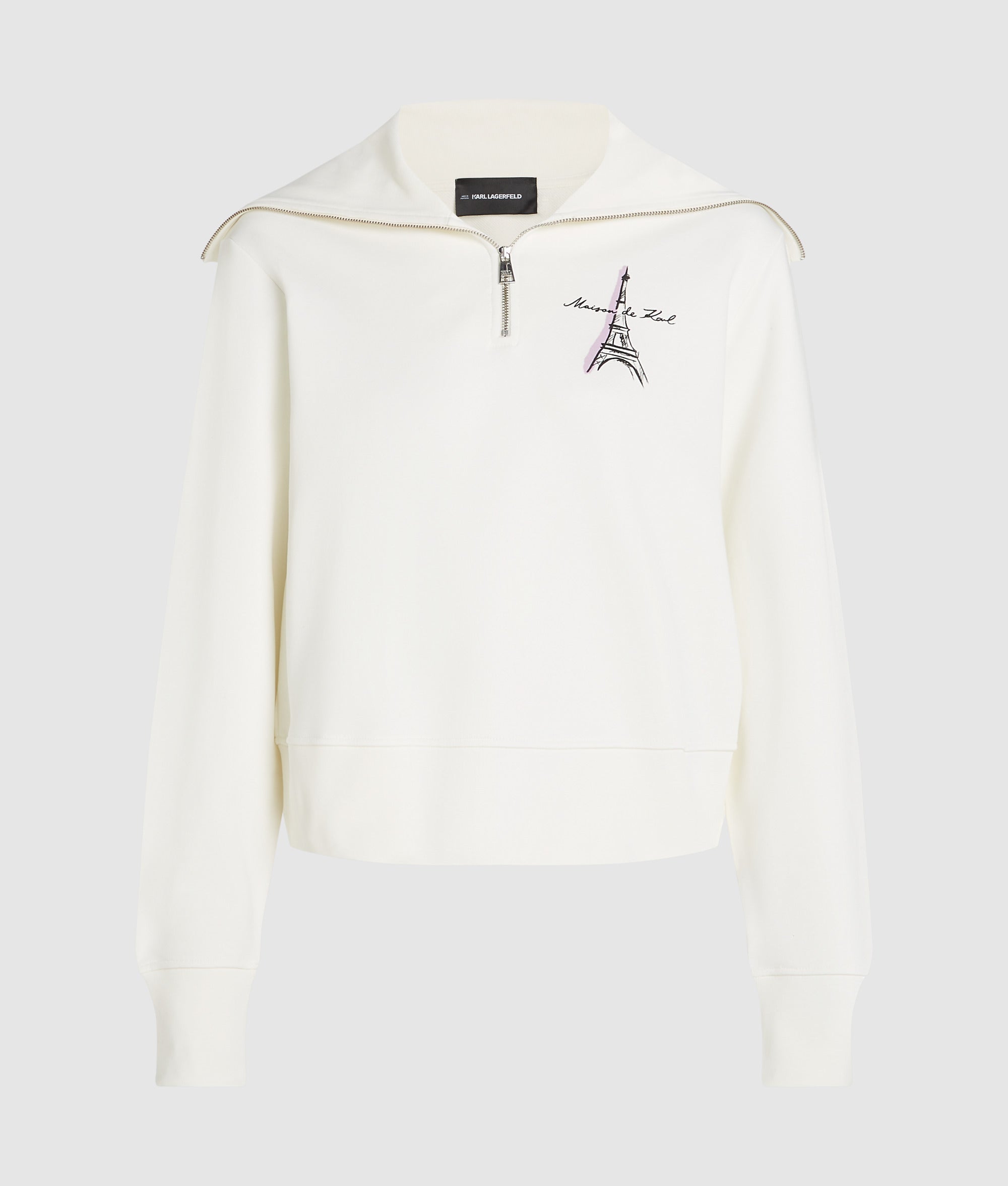Paris sketch half-zip sweatshirt - Image 5