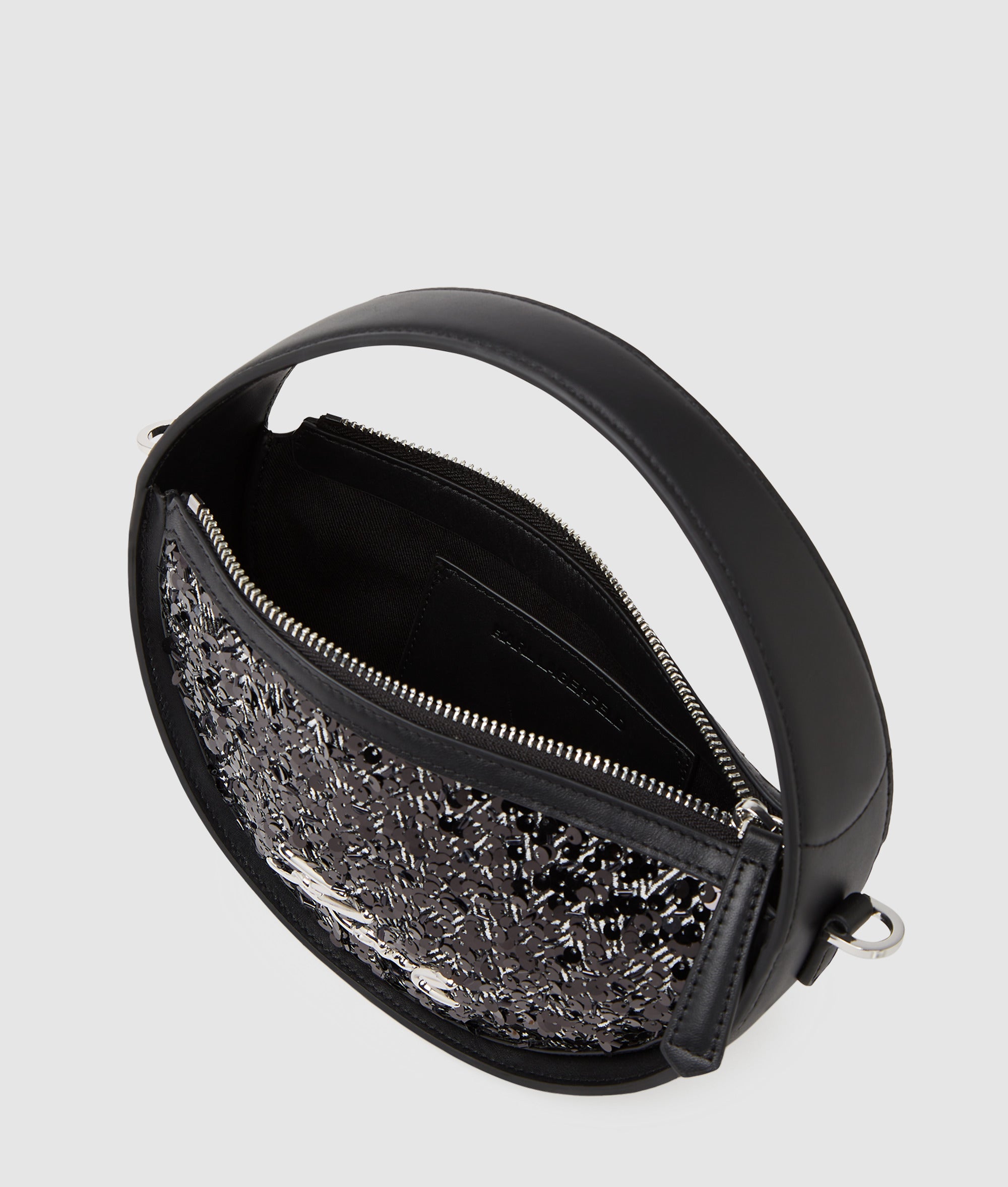 K/Signature sequin round crossbody bag - Image 5