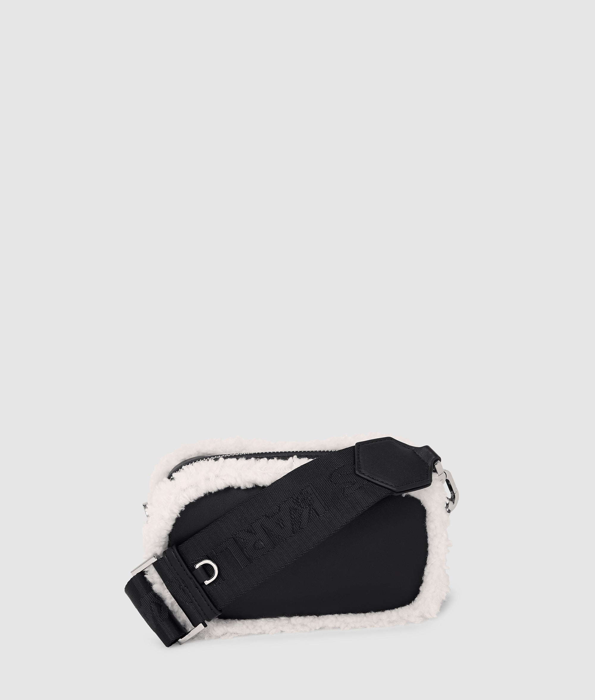 Shearling crossbody camera bag - Image 4
