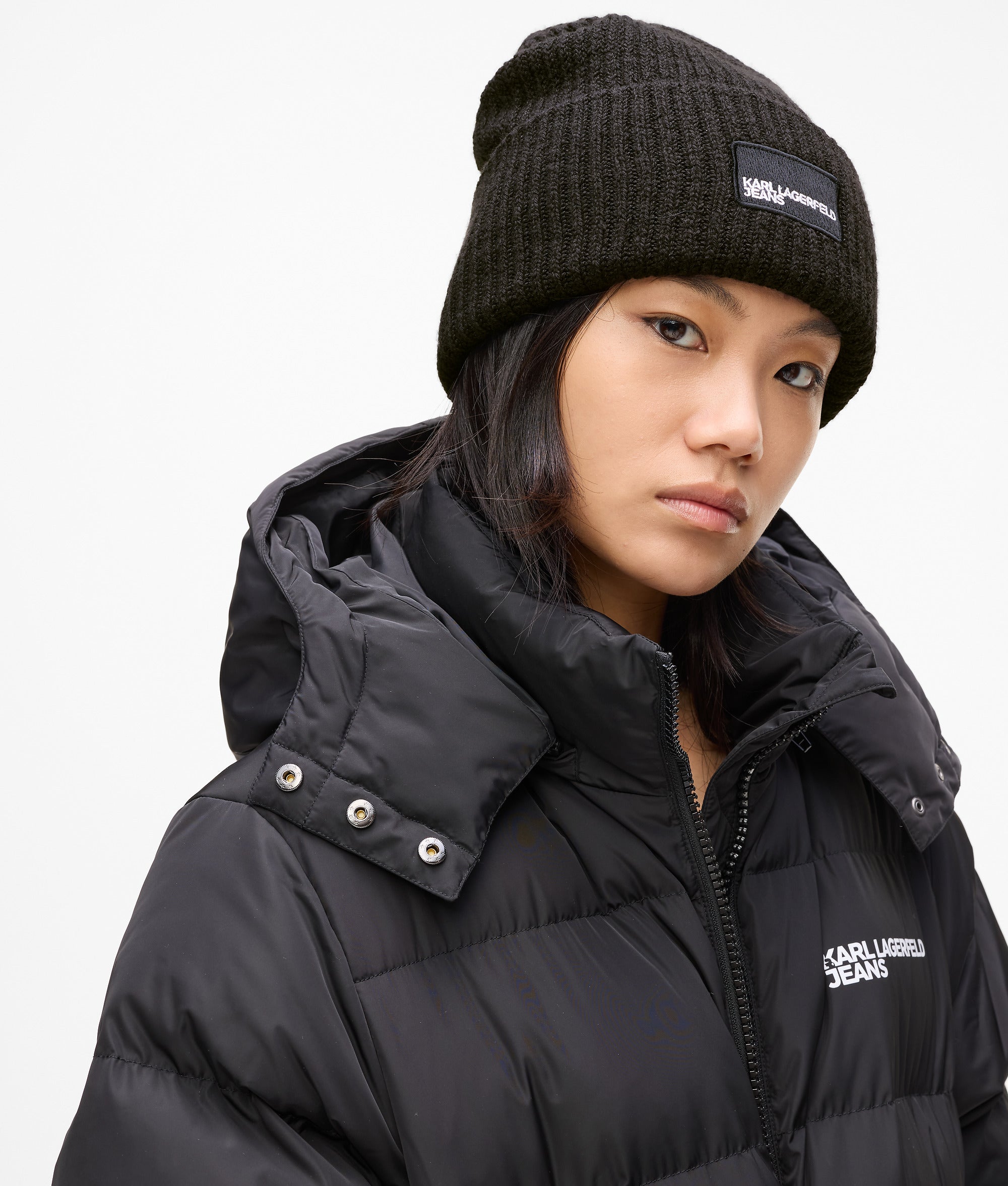 Logo patch long beanie - Image 2