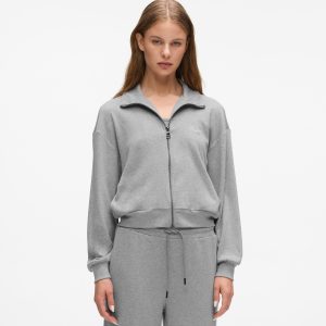 Signature zip-up lounge sweatshirt