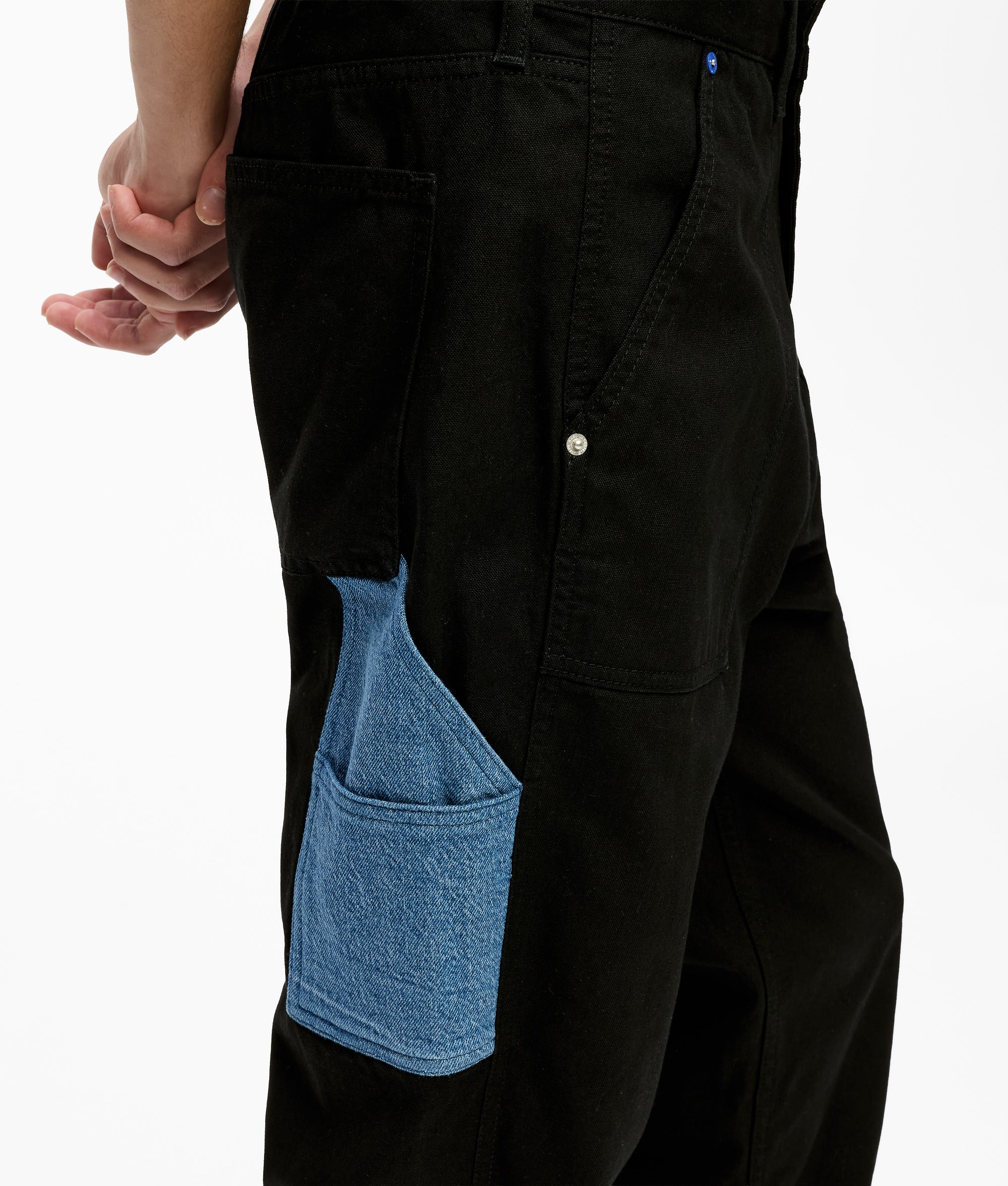 Denim pocket carpenter pants - Image 2
