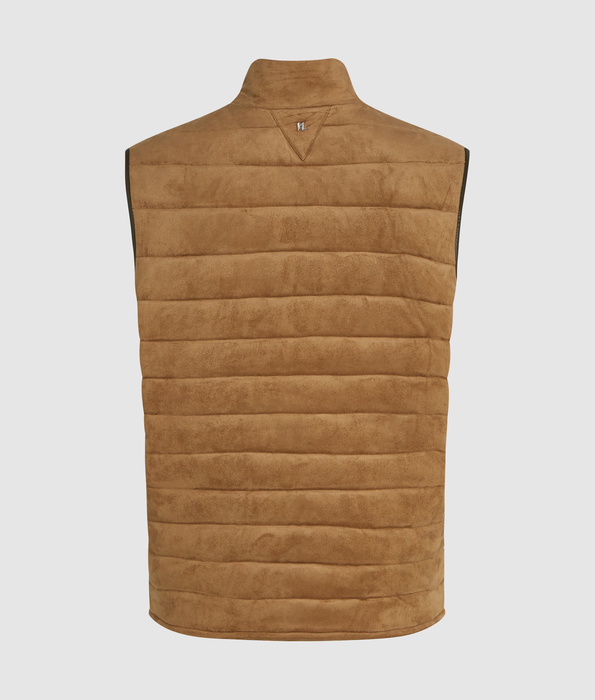 Quilted faux suede gilet - Image 6