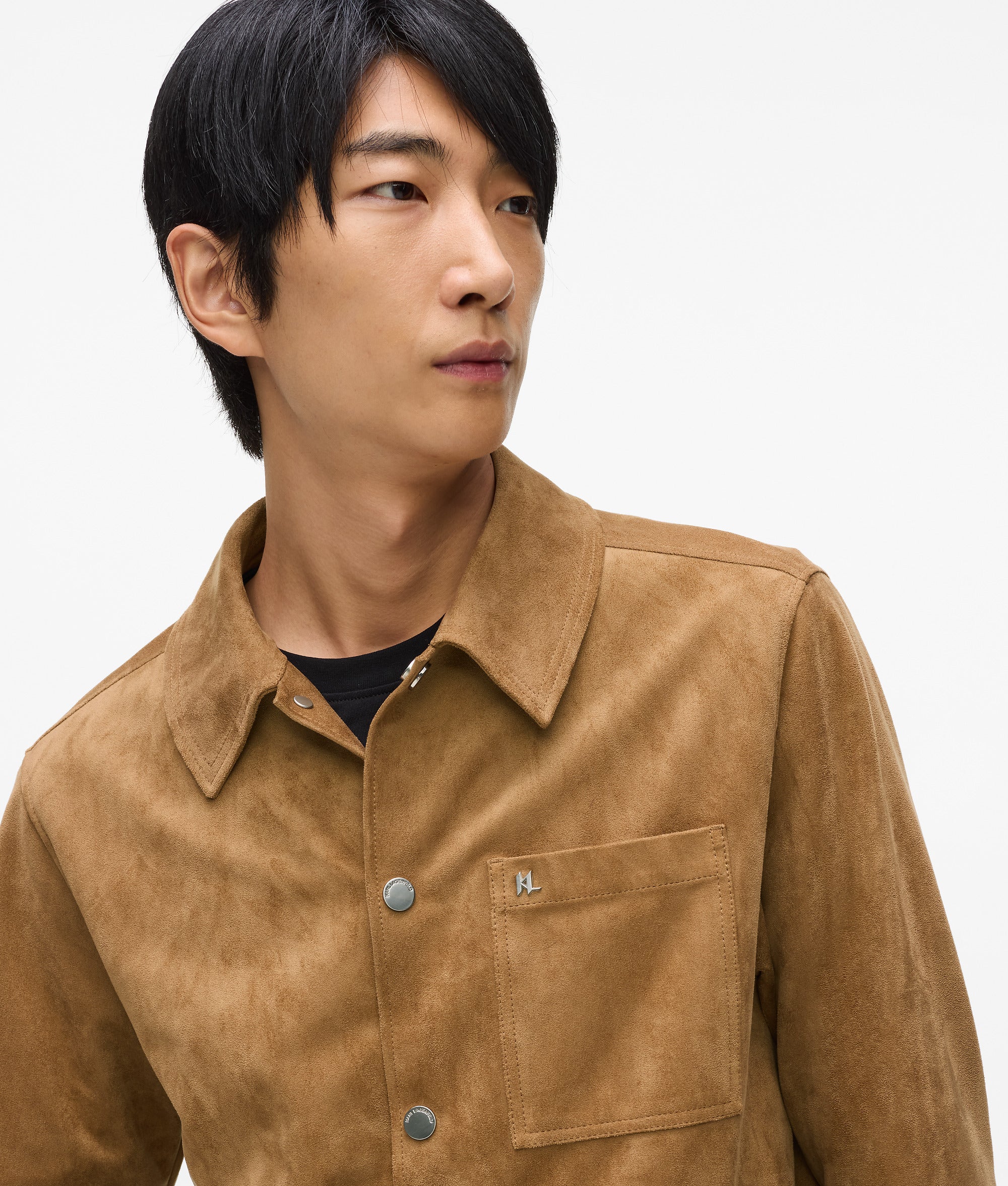 Faux suede trucker jacket - Image 2