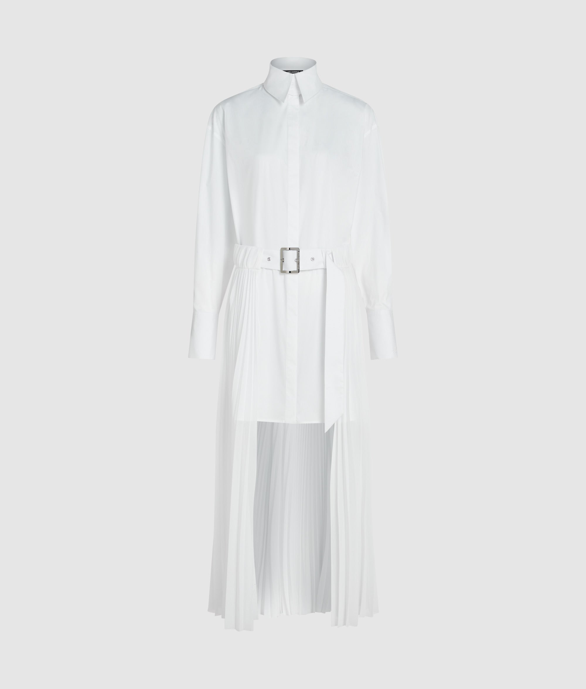 Pleated panel shirt dress - Image 6