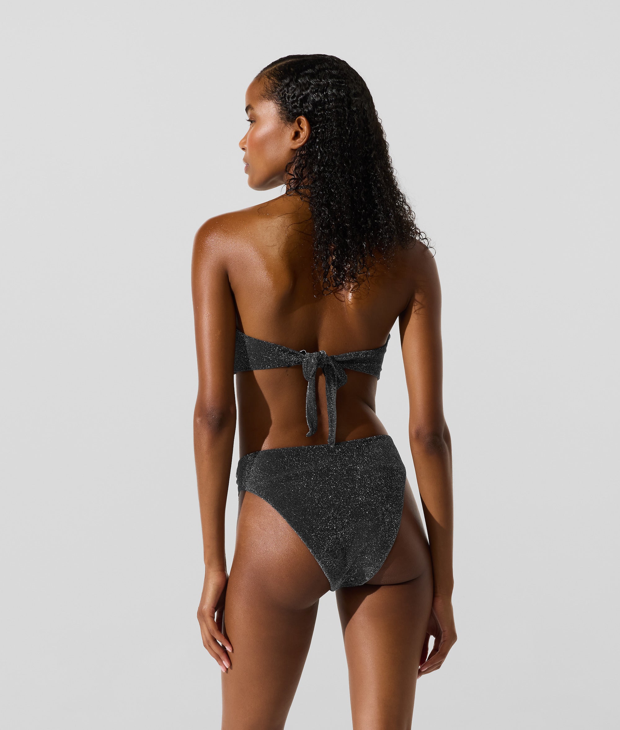 Metallic bandeau bikini top - Image 2