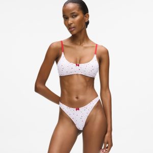 Heart print bralette