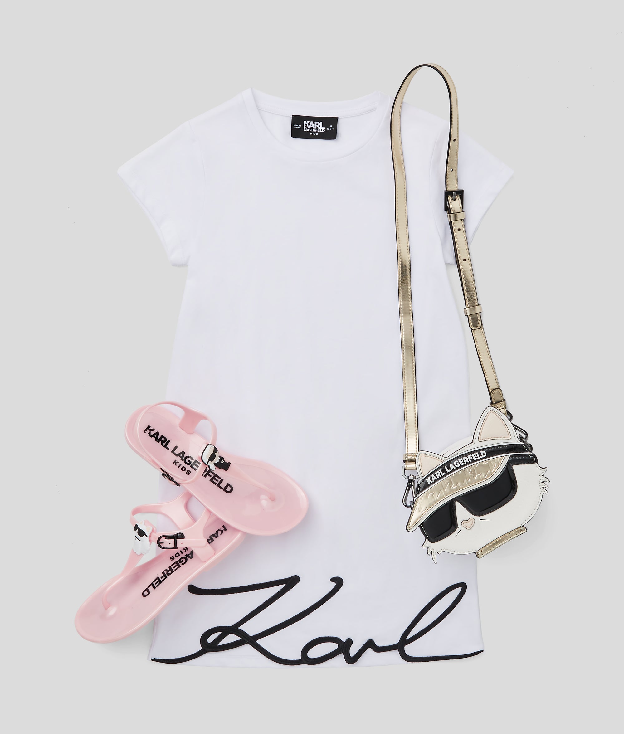 GIRLS SIGNATURE T-SHIRT DRESS - Image 2