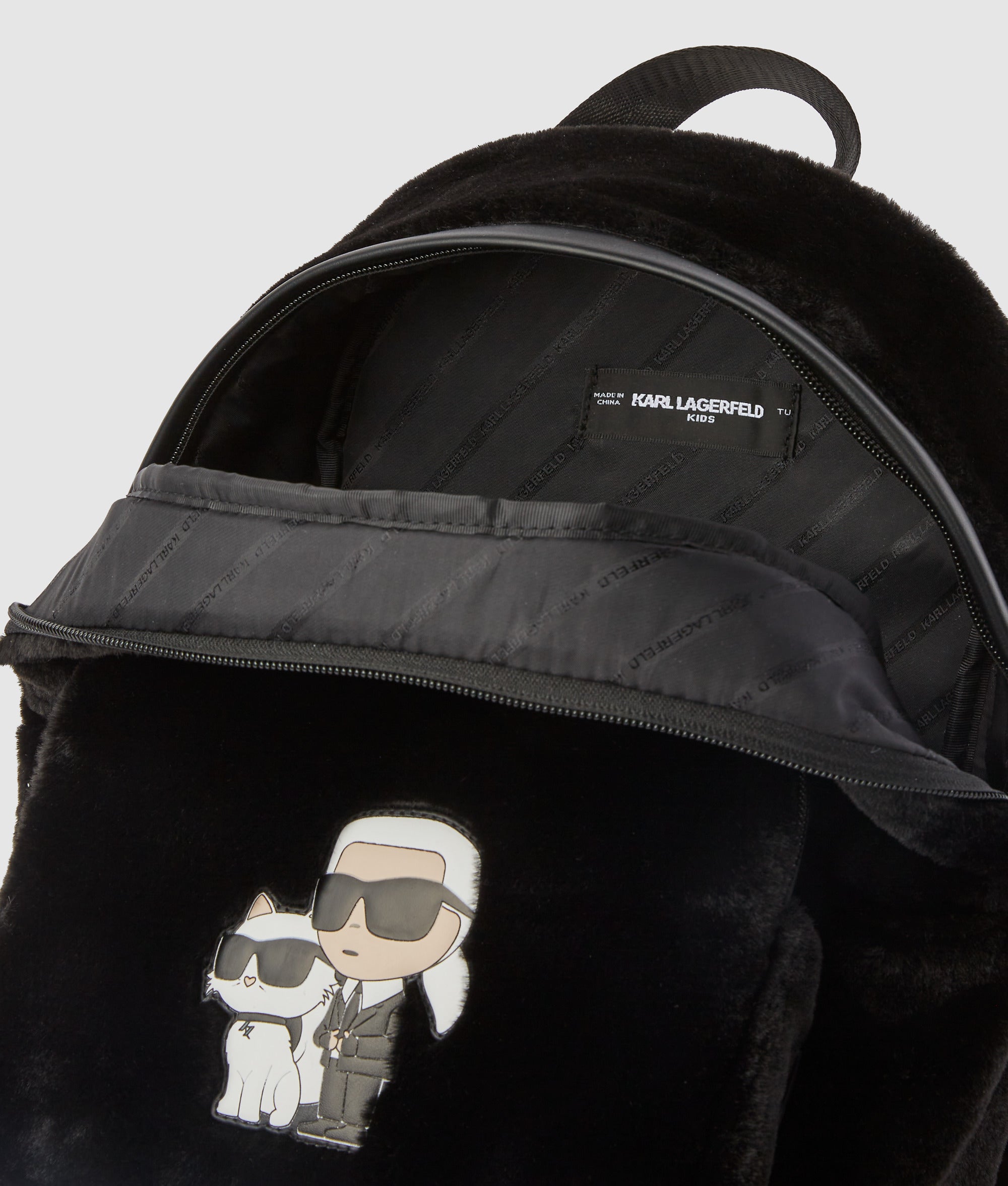 Girls Ikon faux-fur backpack - Image 4