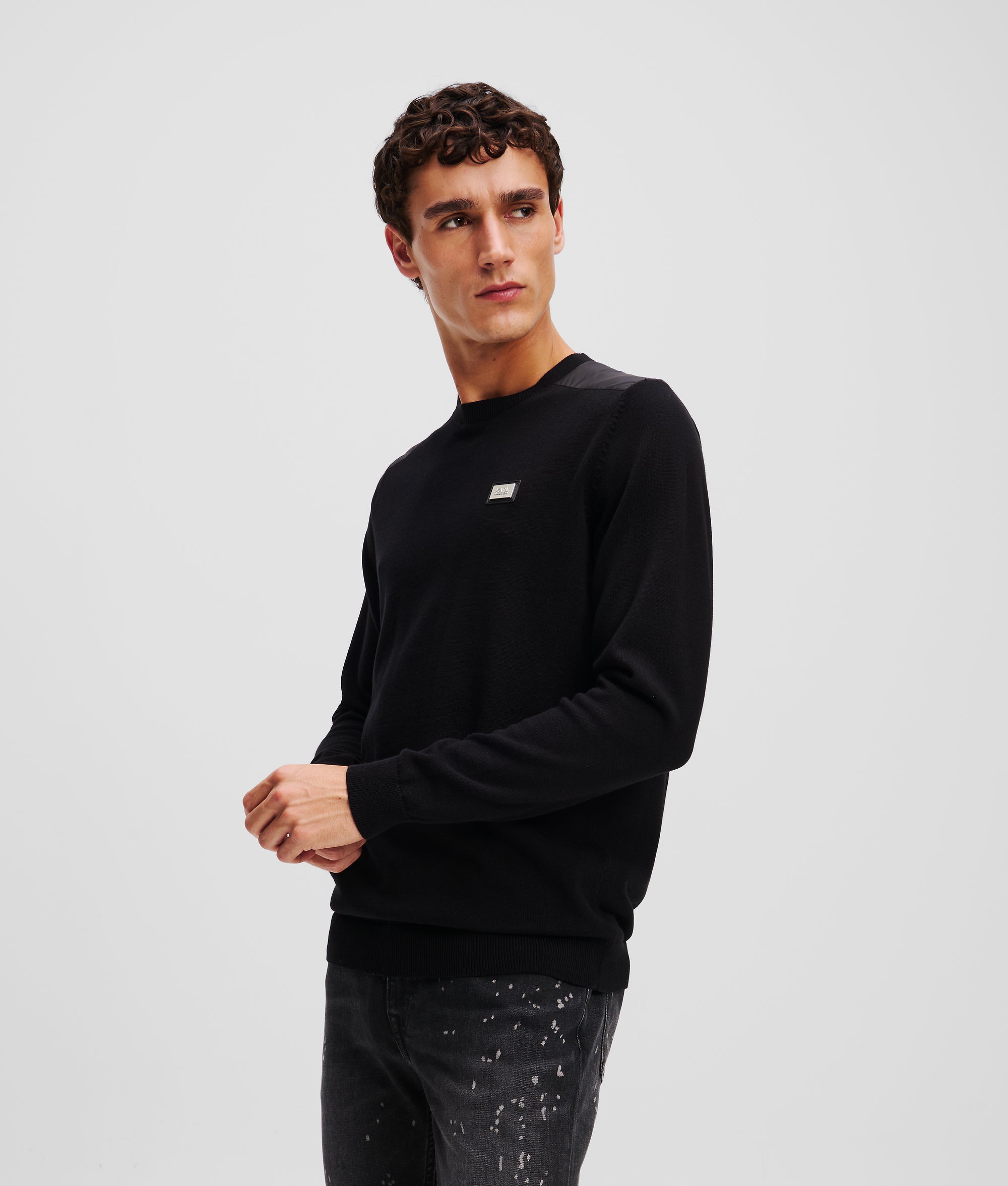 SHOULDER PANEL SWEATSHIRT