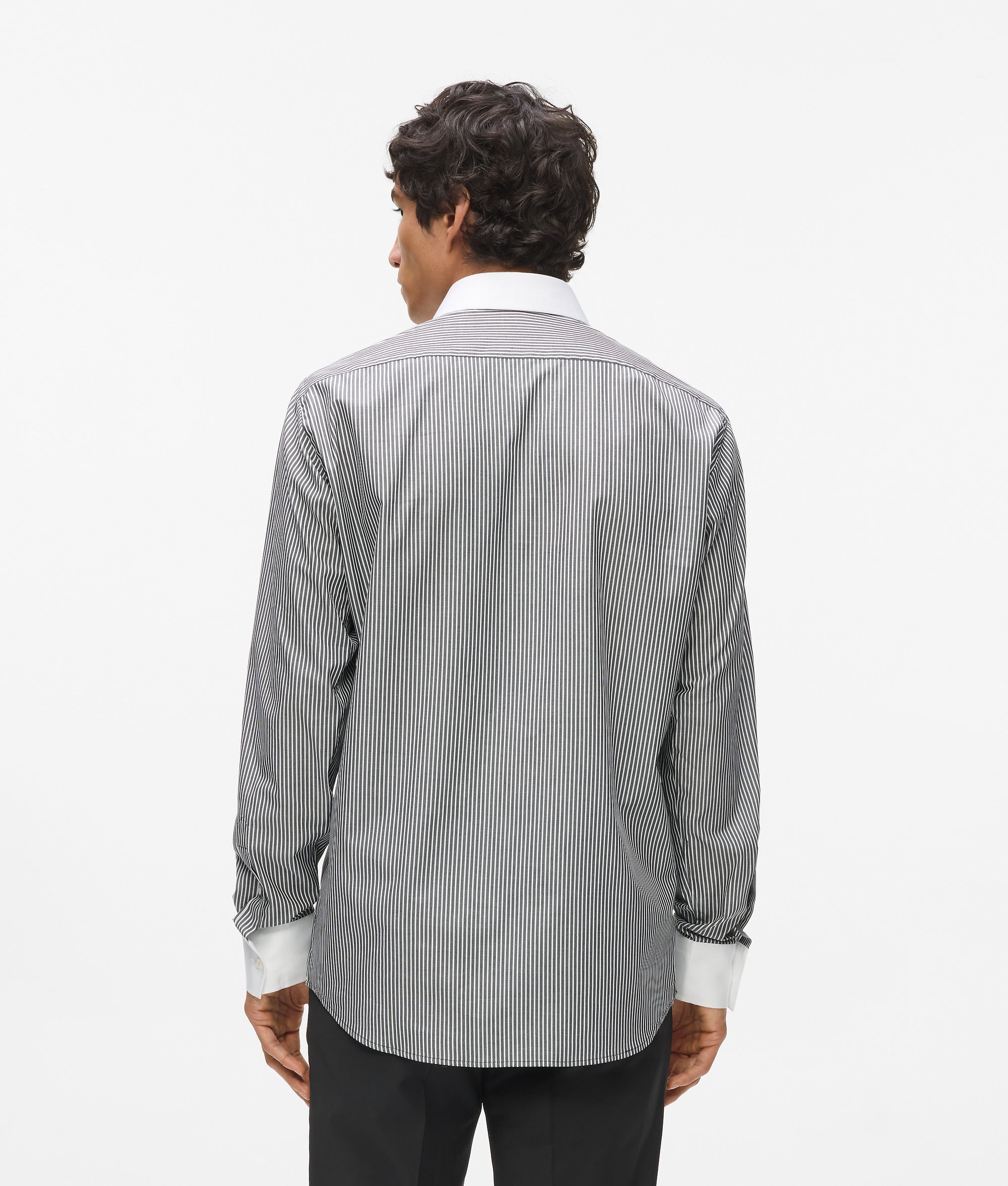 Contrast collar and cuffs shirt - Image 3