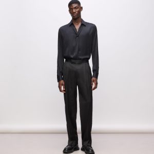 KL Studio satin detail pants