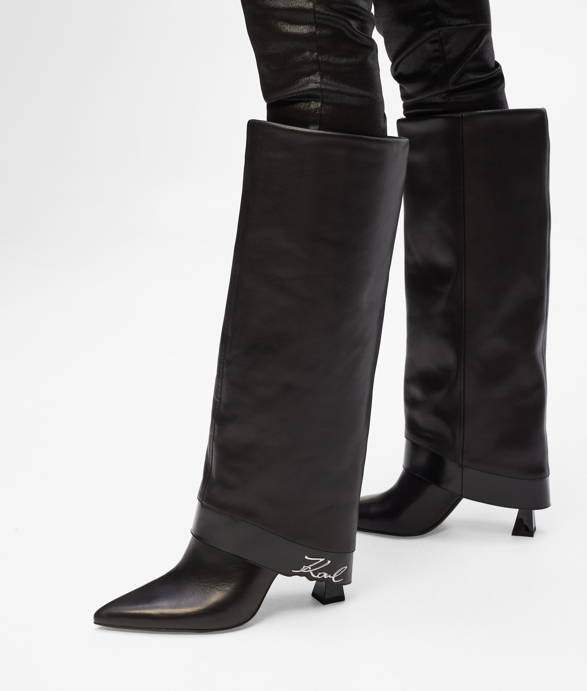 Debutante tall fold-down boots - Image 8